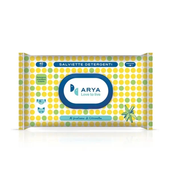 Arya Wet Wipes Lemongrass 40 wipes