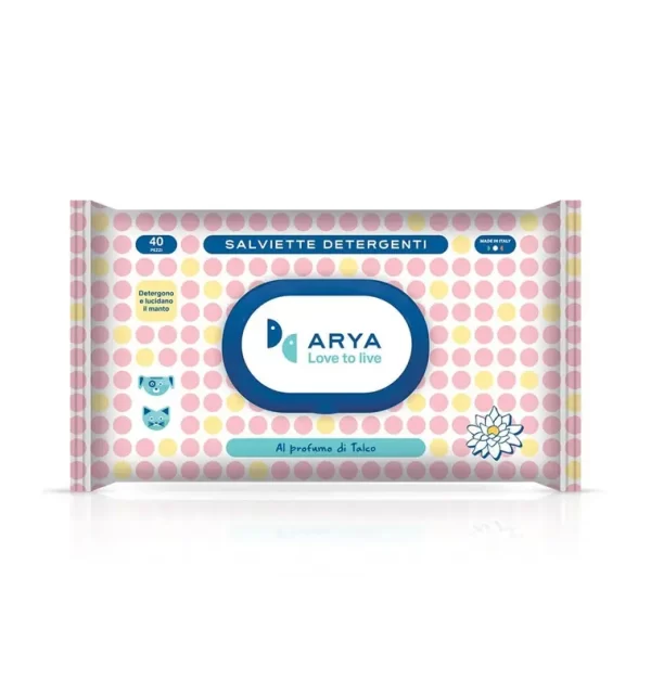 Arya Wet Wipes Talc 40 Wipes