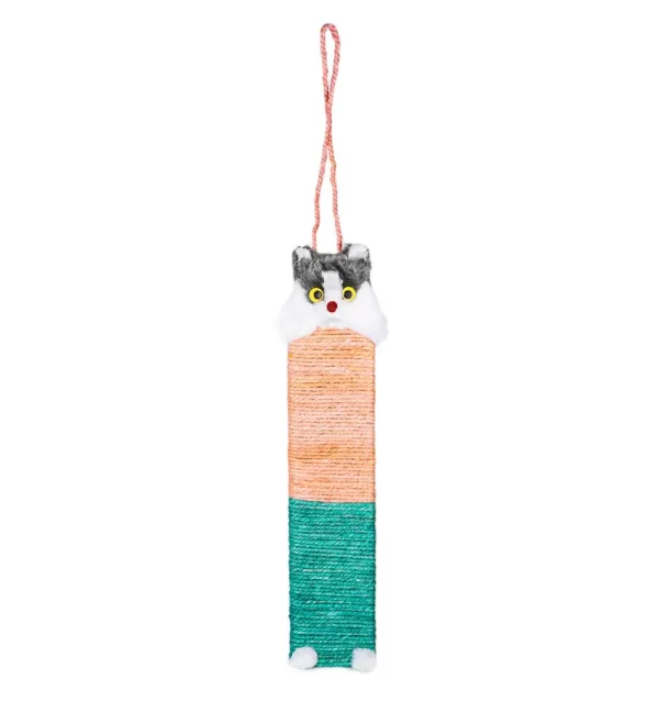 Hanging Cat Scratch Post save your furniture and home decor from being ruined by claw marks