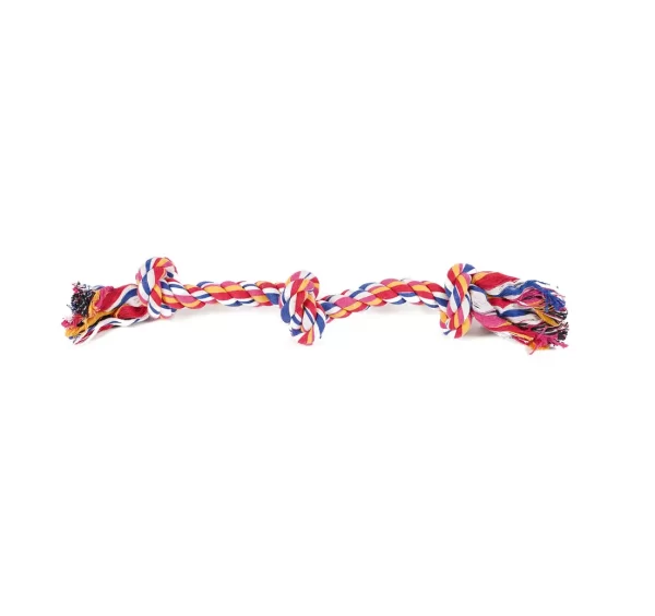 Tug of War Rope Dental Dog Toy will provide hours of fun through chewing, tugging and fetching