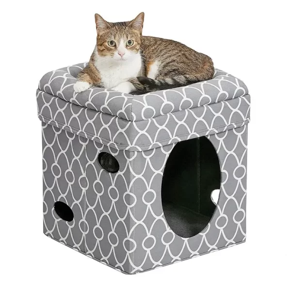 Curious-Cat-Cube – Grey